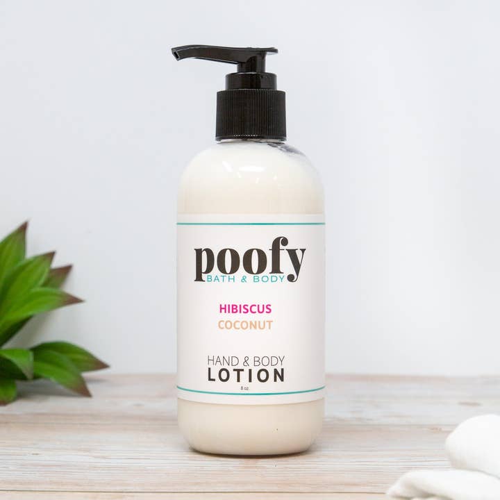 Poofy Organics - Wholesale Hand & Body Lotion - Hibiscus Coconut Hand & Body Lotion0