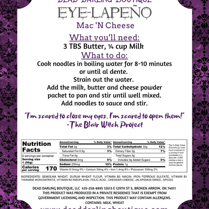 Dead Darling Boutique - Wholesale DIY Food Kit - Mac Slasher Bundle6