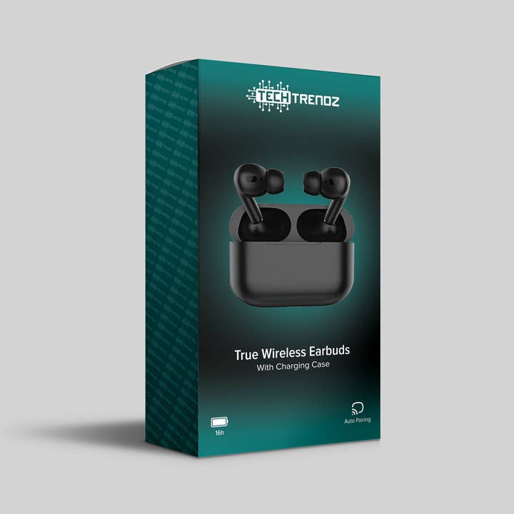 Tech Trendz - Wholesale Headphones - Pro Style Wireless Earbuds w/Charging Case