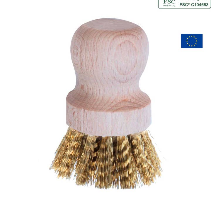 Ecodis - Grand Beau – Engroshandel Rengøringsbørste – Messingbørste til opvask med håndtag - La Droguerie0