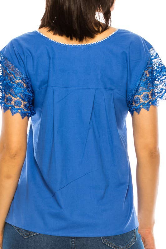 Unik – wholesale Blus - Dam – Traditionell mexikansk blouse med Puebla-broderi för vuxna S-XL10