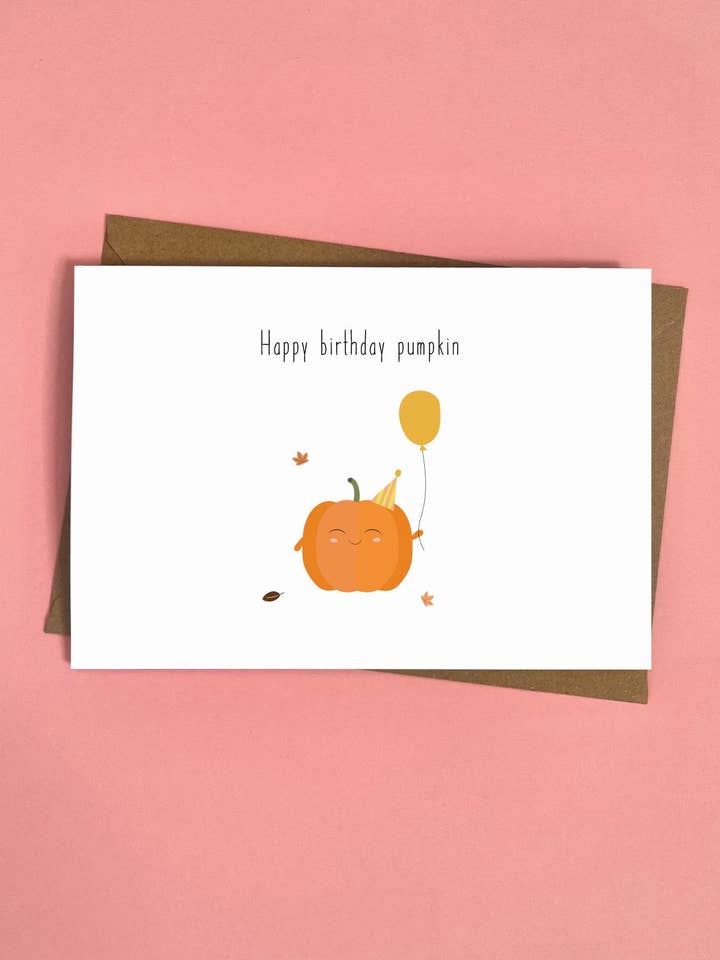 Feliz cumpleaños calabaza para venta al por mayor de Giggl Greetings