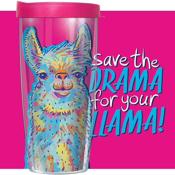 Drama Llama Pink Tumbler for wholesale by FREEHEART
