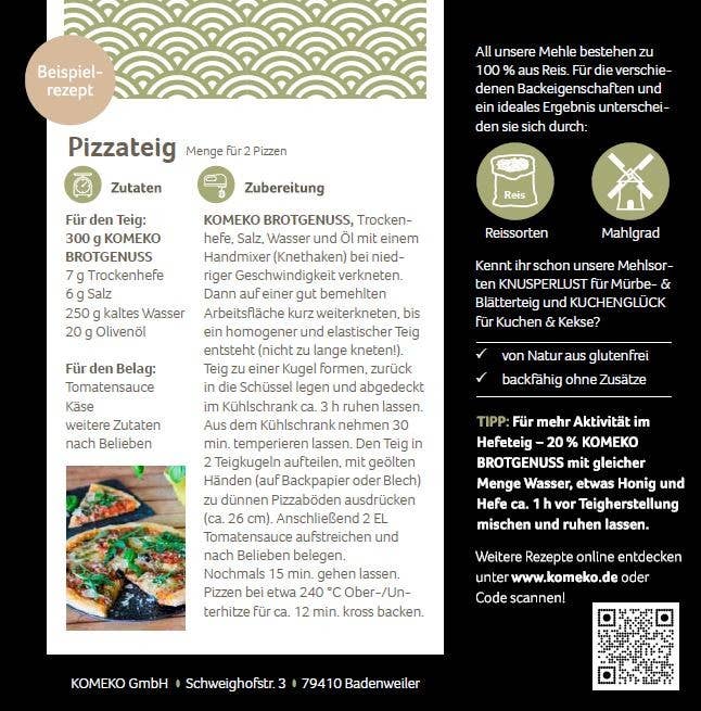 KOMEKO - Vendita all'ingrosso Preparati per pane - Misto di farina di riso BROTGENUSS - senza glutine, vegan1