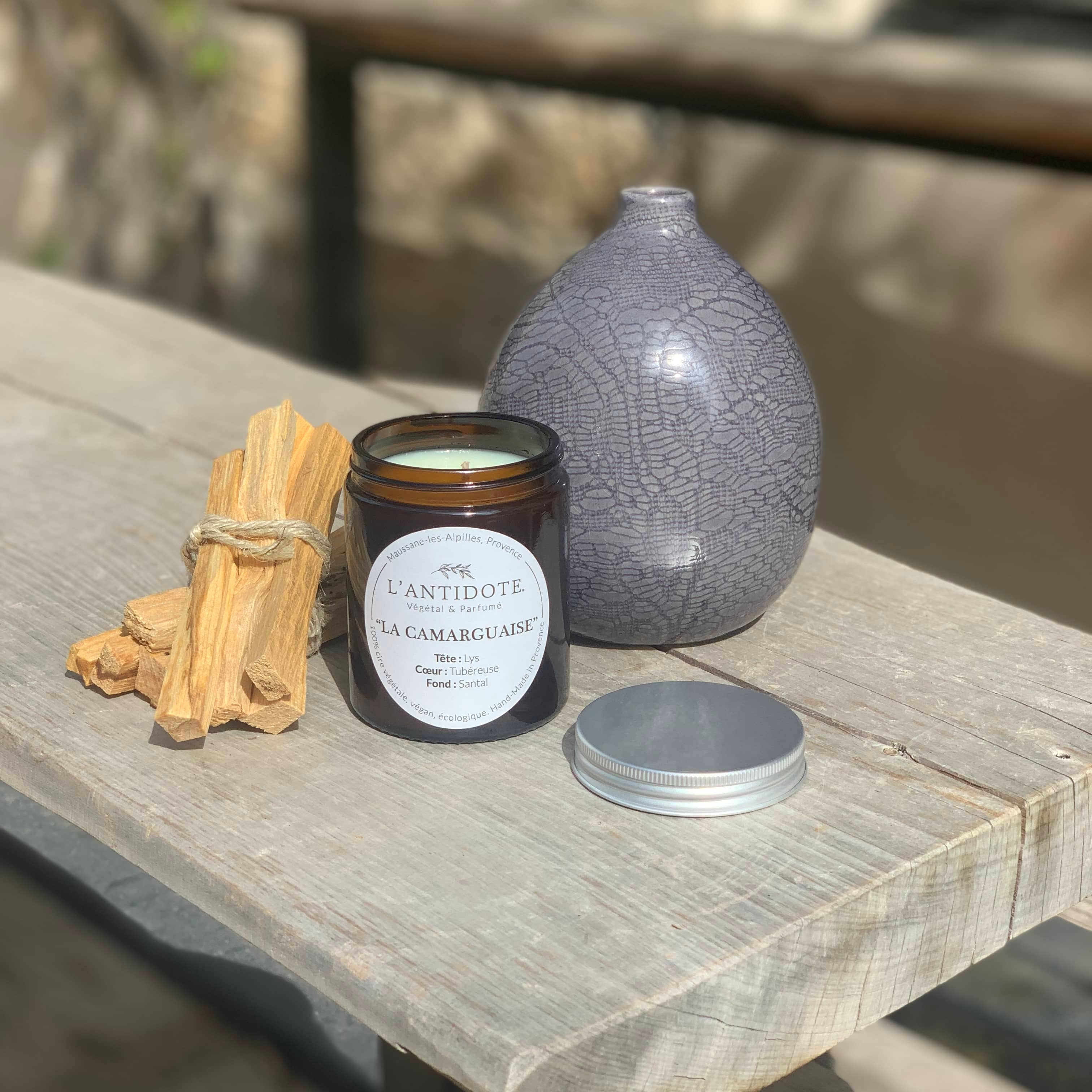 L'ANTIDOTE - Wholesale Jar/Filled Candle - LA CAMARGUAISE candle0