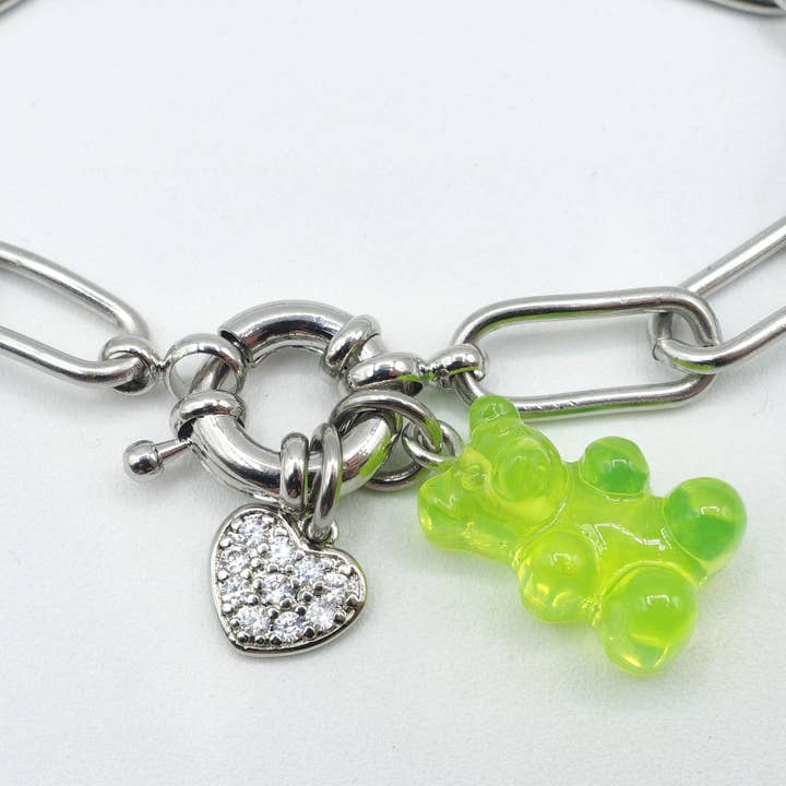 Daemon srls - Wholesale Pendant/Charm Necklace - WINONA ~ STAINLESS STEEL NECKLACE~ Gummy bear paper clip chain necklace10