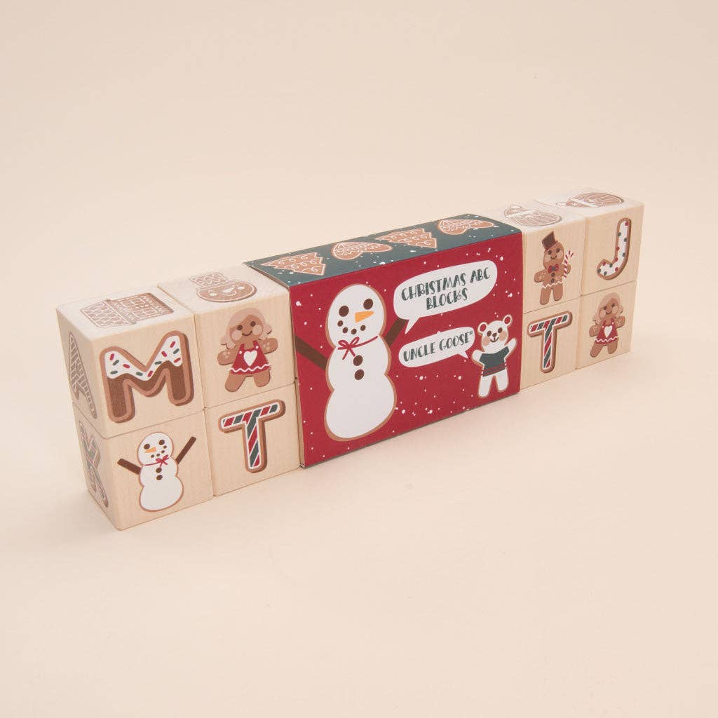 Uncle Goose - Wholesale Christmas Decoration - Uncle Goose Merry Christmas ABC Blocks4