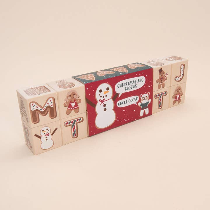 Uncle Goose - Wholesale Christmas Decoration - Uncle Goose Merry Christmas ABC Blocks4