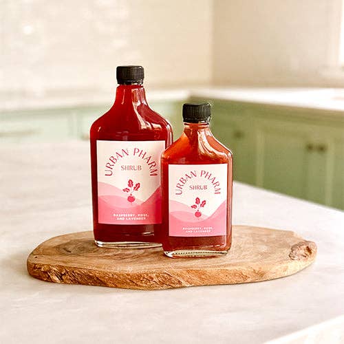 Urban Pharm - Wholesale Wellness Juice/Tonic - Case of 12: Raspberry, Rose, and Lavender