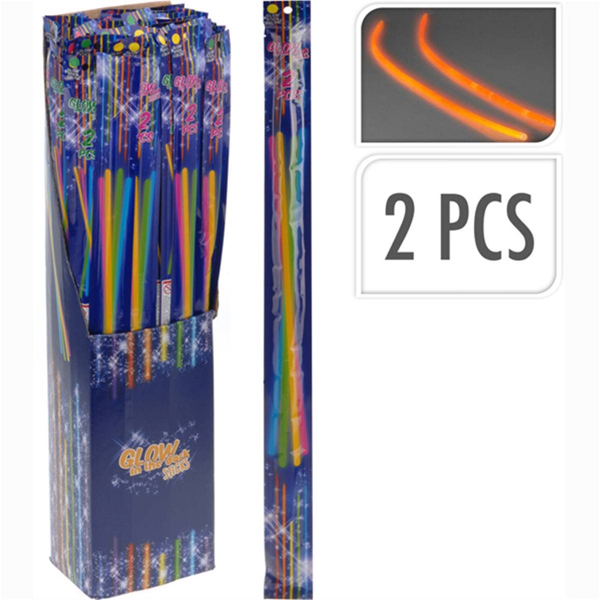 TSJJ – wholesale Light-up toy – Kids & baby – Glow In The Dark 55cm Stick 2-Piece Set0
