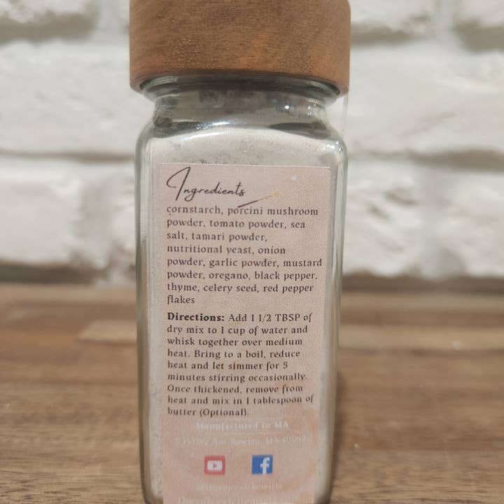 The Spice Alchemists - Wholesale Dried Spice Mix - Brown Gravy Potion - Just Add Water - 2.2 oz - Eco-Friendly Glass Jar1