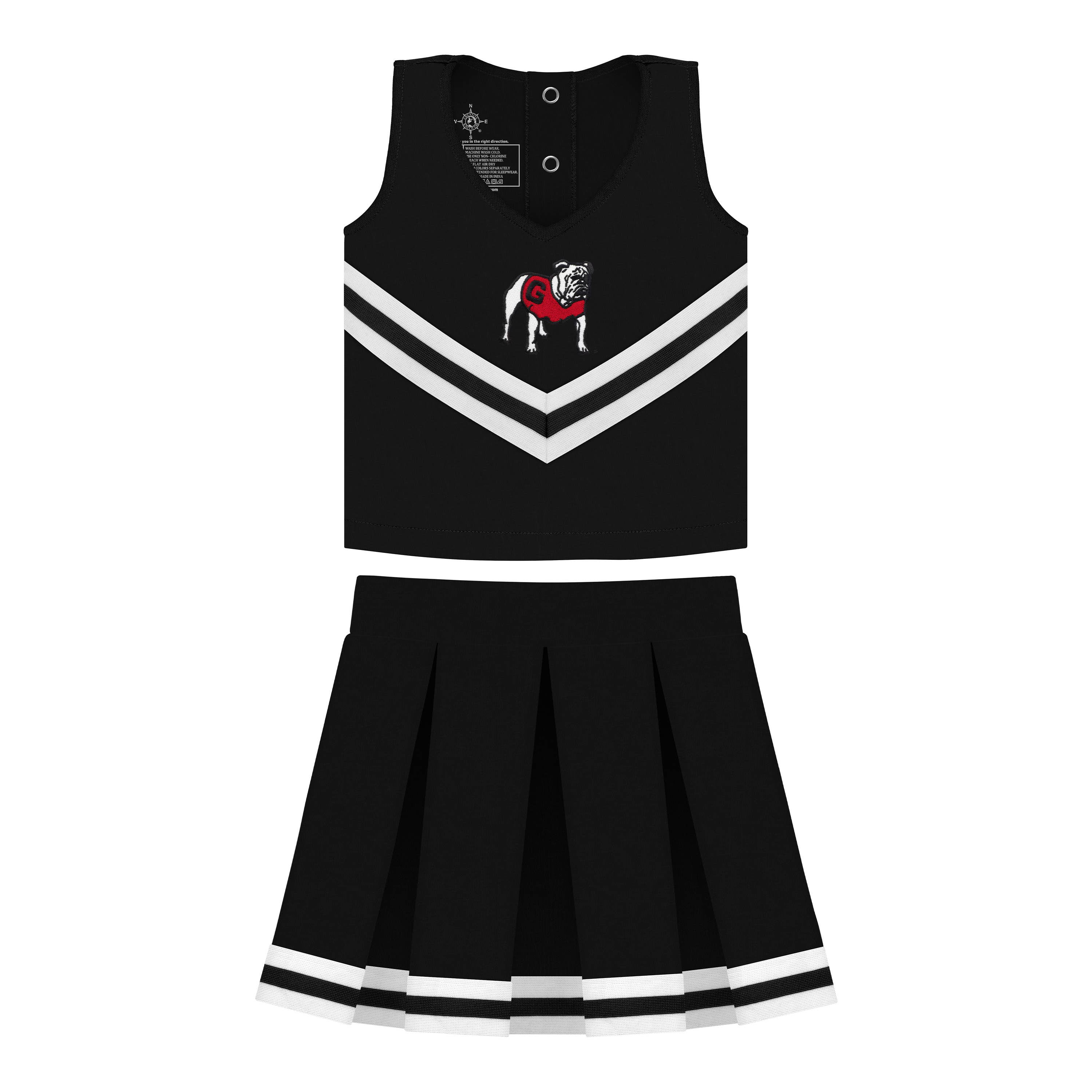 Creative Knitwear - Wholesale Athletic Dress - Kids - Georgia Bulldogs 3-Piece Girls Cheer Dress3