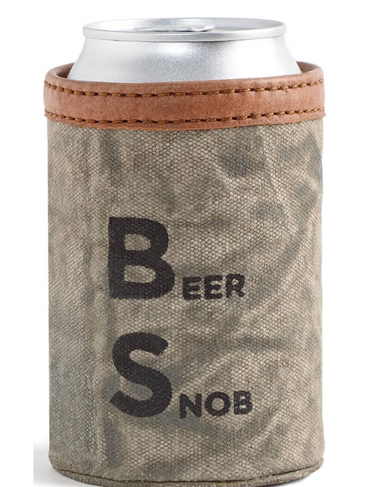 BS Up-Cycled Canvas Drink Hugger Can Cover for wholesale by Mona B.