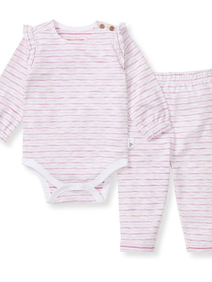 Crocus Slub Stripe Bodysuit Set for wholesale on Faire