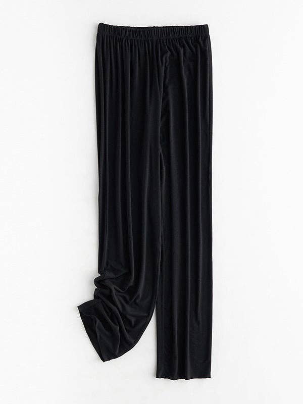 VividLux – wholesale Sleepwear set – Women's – Casual High-Low Solid Color V-Neck Pajama Set1