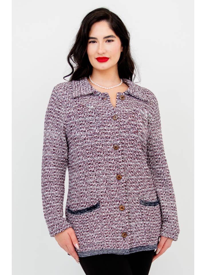 Blue Sky Clothing Co LLC – wholesale Kofta - Dam – Chanel Cardigan, Ädelsten, Bomull