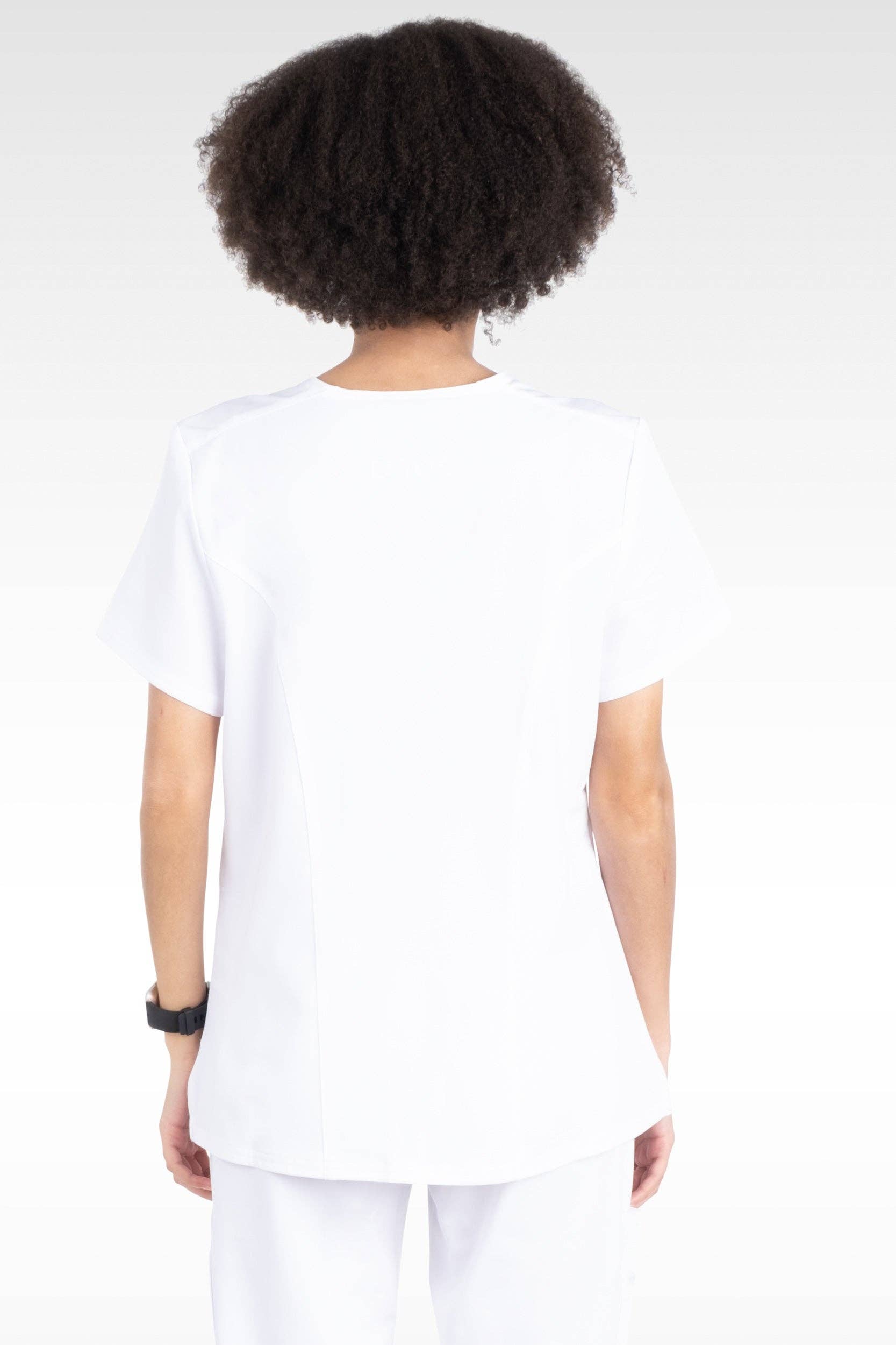 Aura Naturale – wholesale Healthcare uniform – Women's – Coral Women Mock Wrap with 6 Pockets Scrubs Top (94003)29