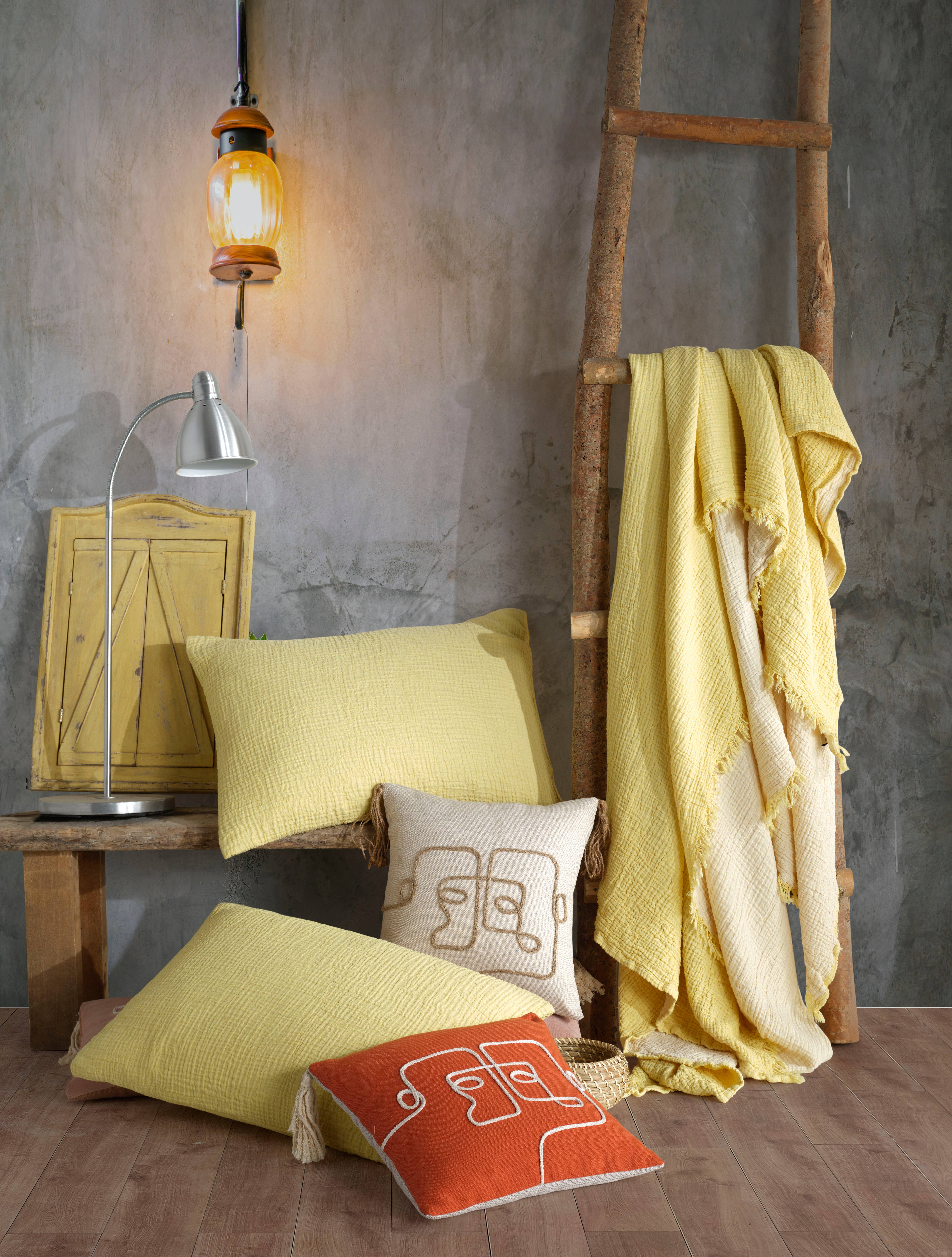 destinyhometex - Wholesale Throw Blanket - Purple color 4 layer gauze throw42