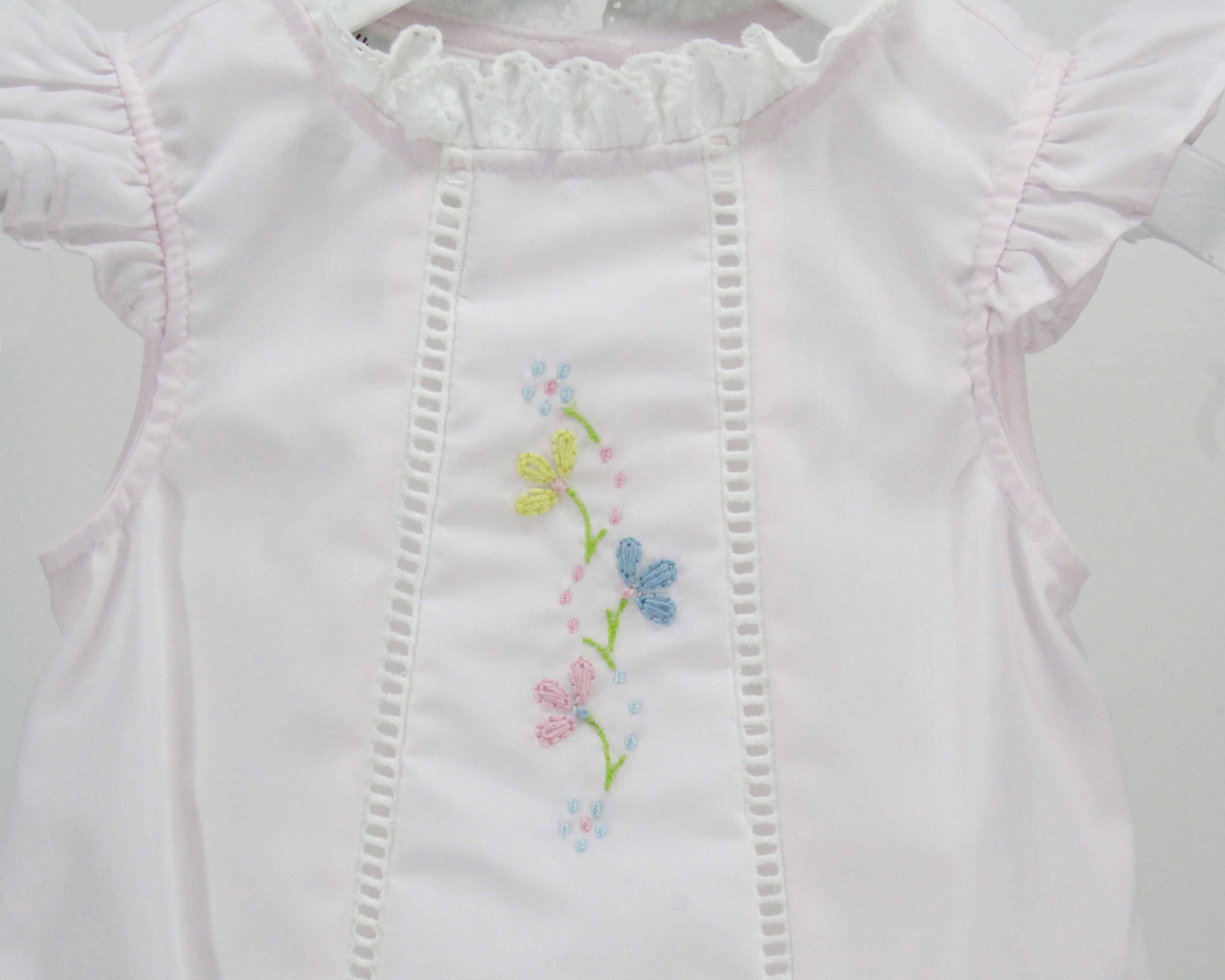 Baby Blessings Clothing - Vente Body (sans pieds) – bébé - Champ de Fleurs Roses Zoe Bulle1
