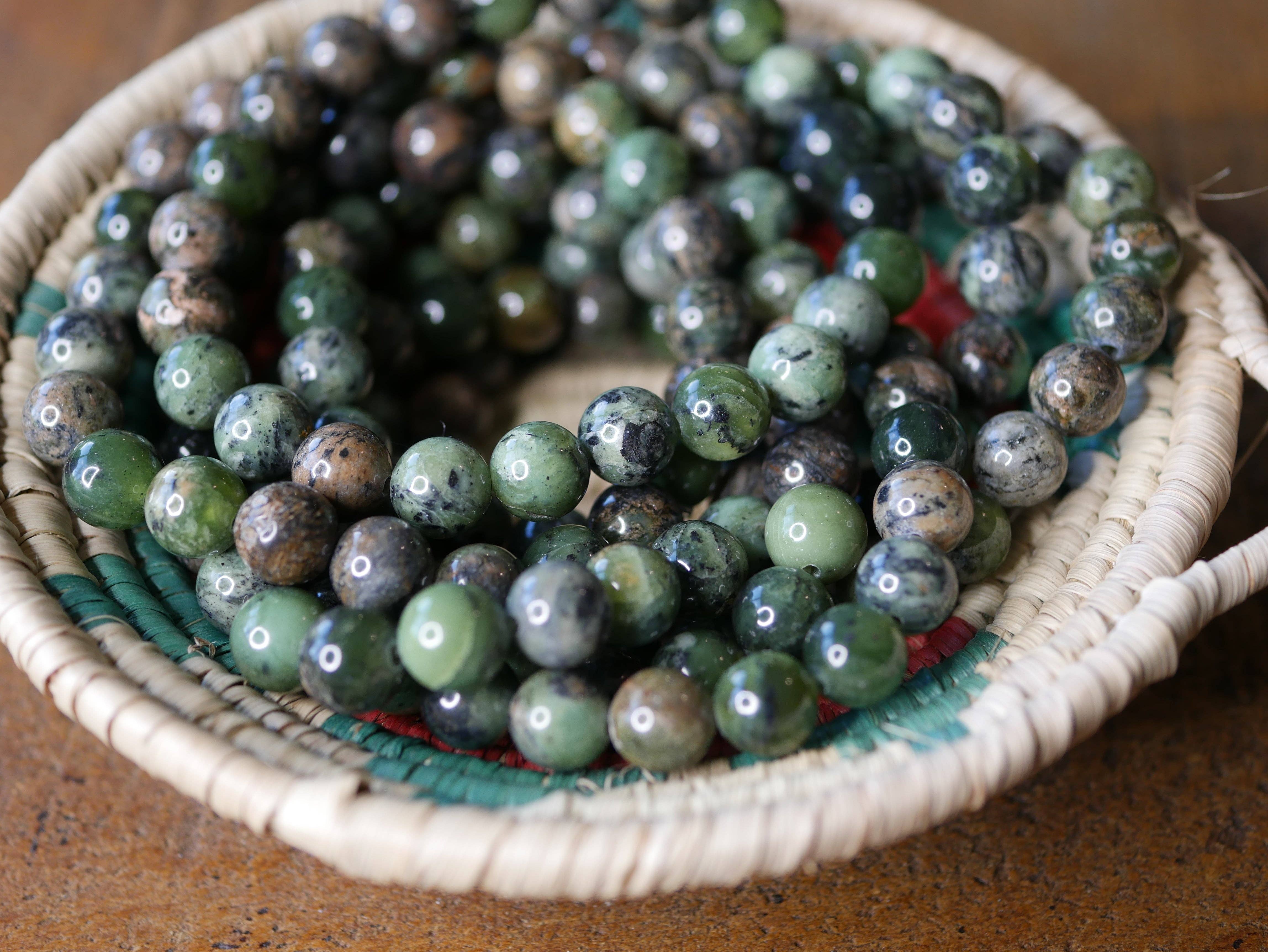 Superior Stones & Gifts INTL LLP - Wholesale Beaded Bracelet - Gemstone Stretch Bracelet Green Opal Natural1