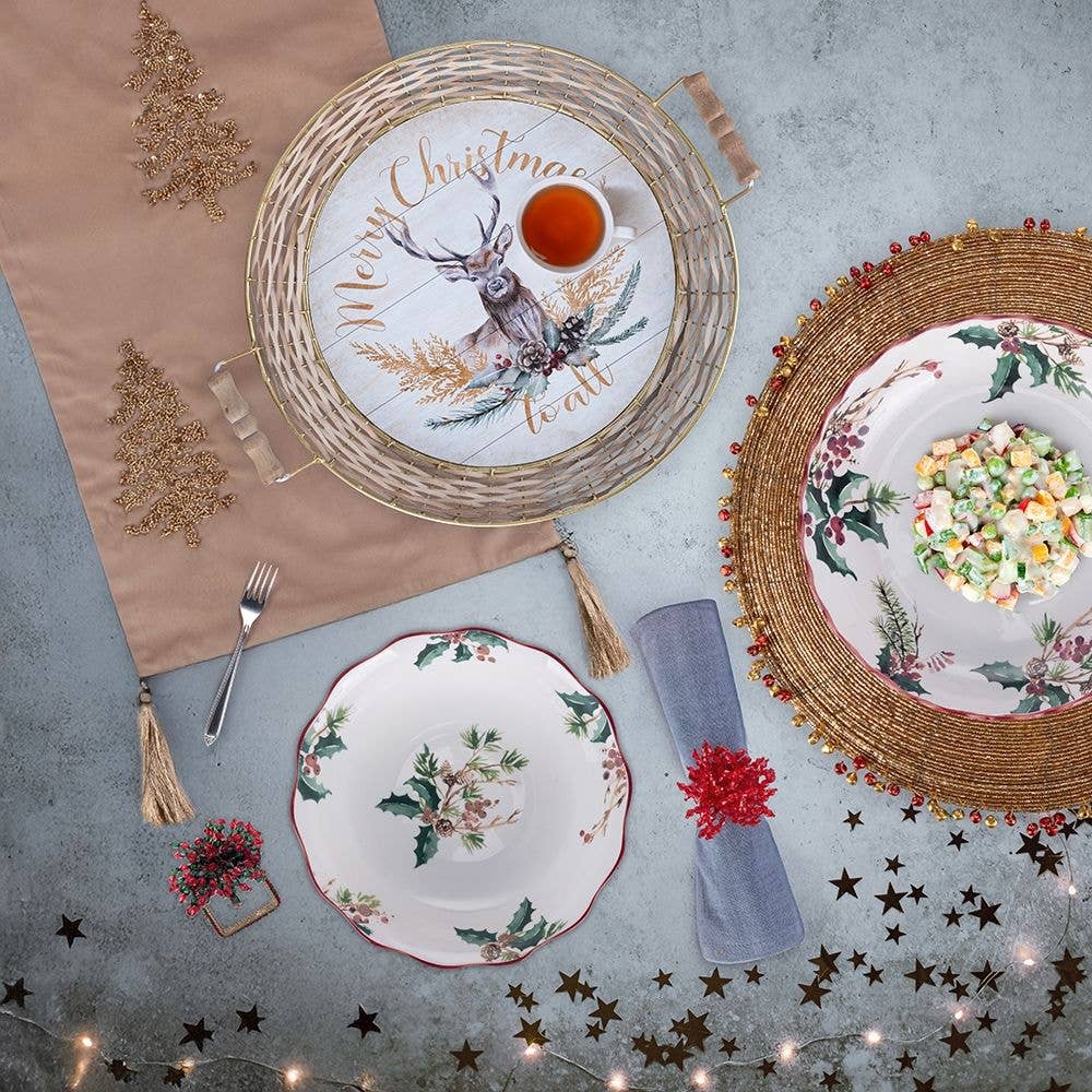 VdE Tivoli 1996 – wholesale Serveringsfat – VINTAGE XMAS SALADSKÅL 22 CM4