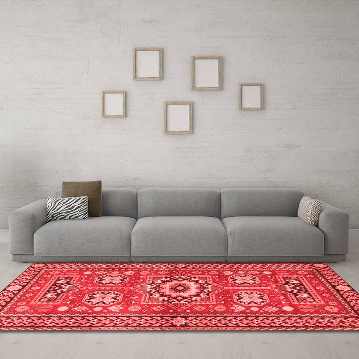 Machine Washable Persian Red Traditional Area Rugs for wholesale by Ahgly