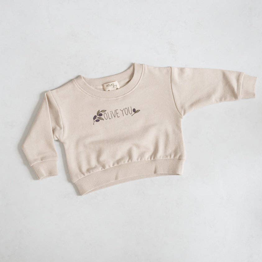 Stone Olive You Crewneck for wholesale on Faire0