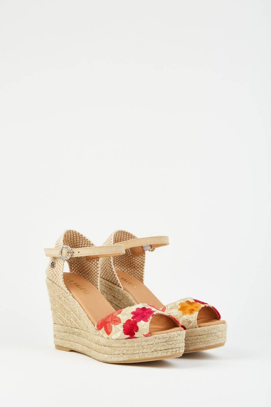 La Valeta Espadrilles-Ibera Factory Shoes slu - Venta al por mayor Zapatillas urbanas - Mujer - Camelia Peep Toe | Cuñas Bordadas7