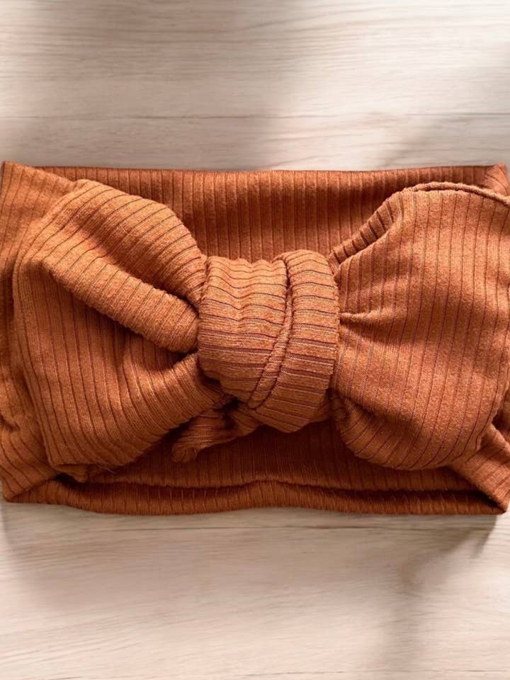 Rust Bow for wholesale by Tiny Cubs and Co.