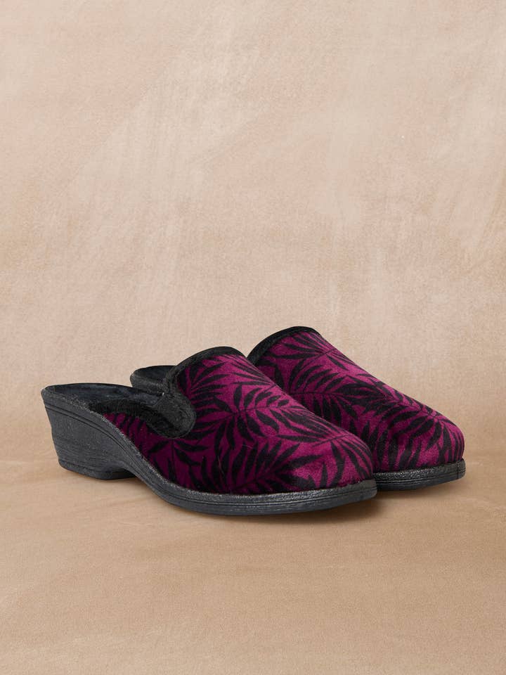 Fleece-lined indoor mules (2012609_0020) for wholesale by PEDICONFORT