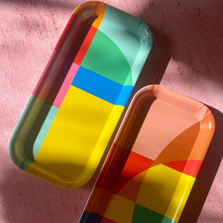 Poppekins – wholesale Serving tray – 'Geo' Melamine Tray1