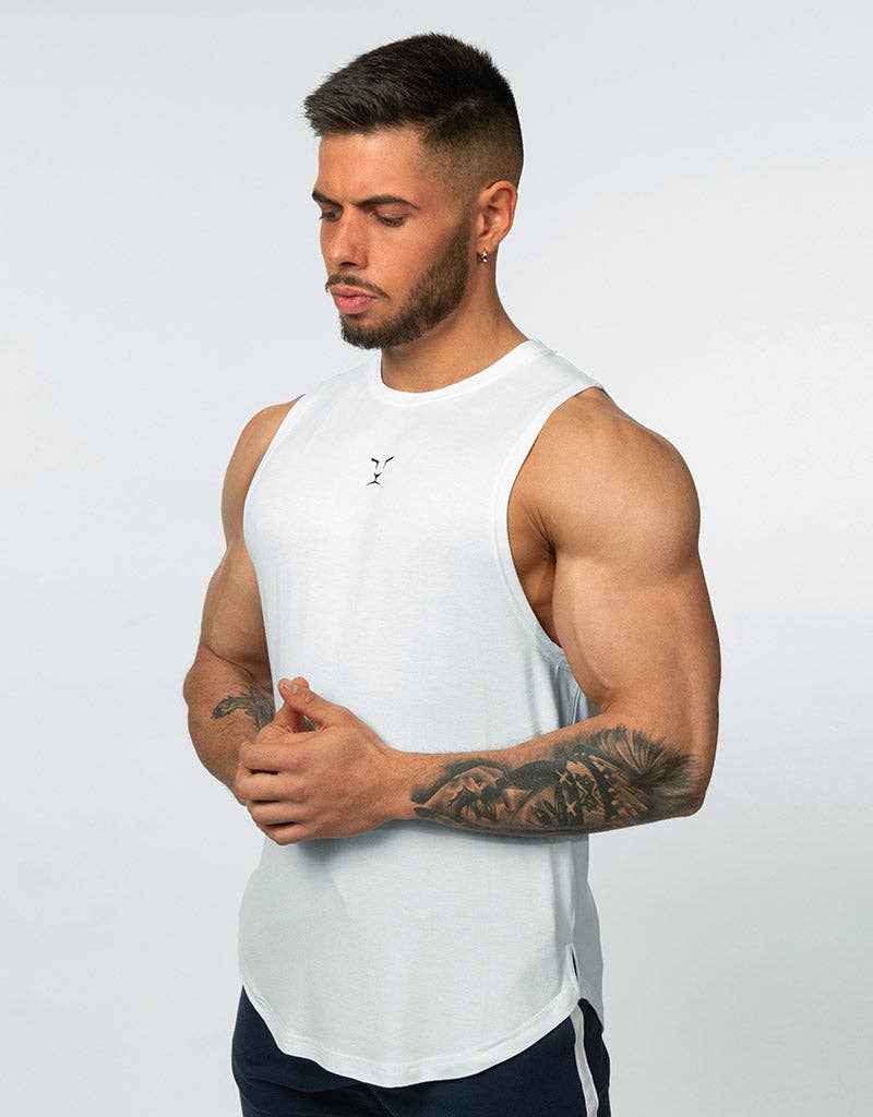 Aeon – wholesale Tank top – Men's – Atlas tank top - White1