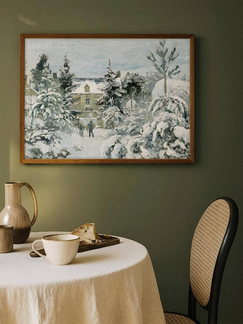 Modern Antique Prints - Wholesale Art Print - Winter Landscape at the Manor House3