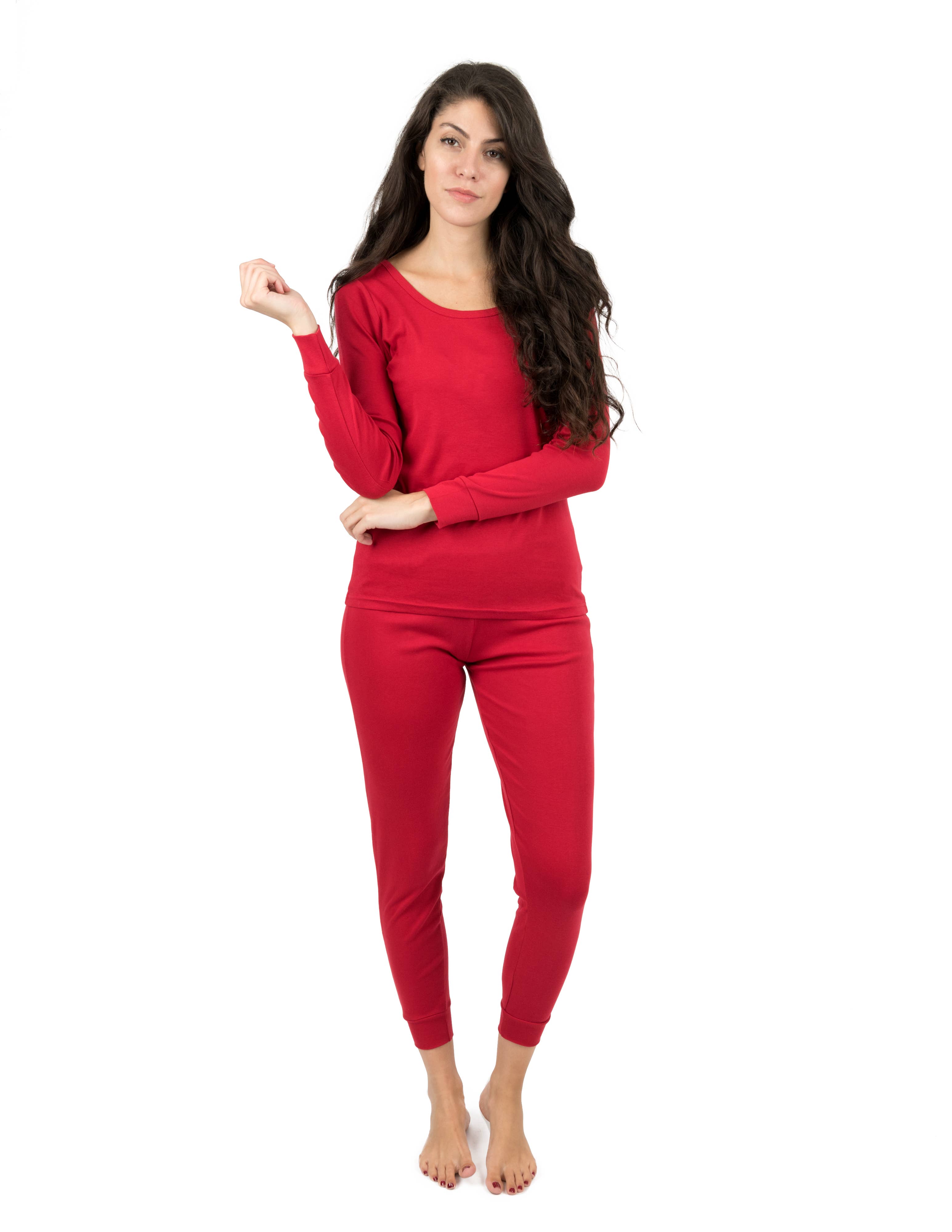 Leveret Pajamas - Vendita all'ingrosso Completo pigiama - Donna - Pigiama donna due pezzi cotone tinta unita28
