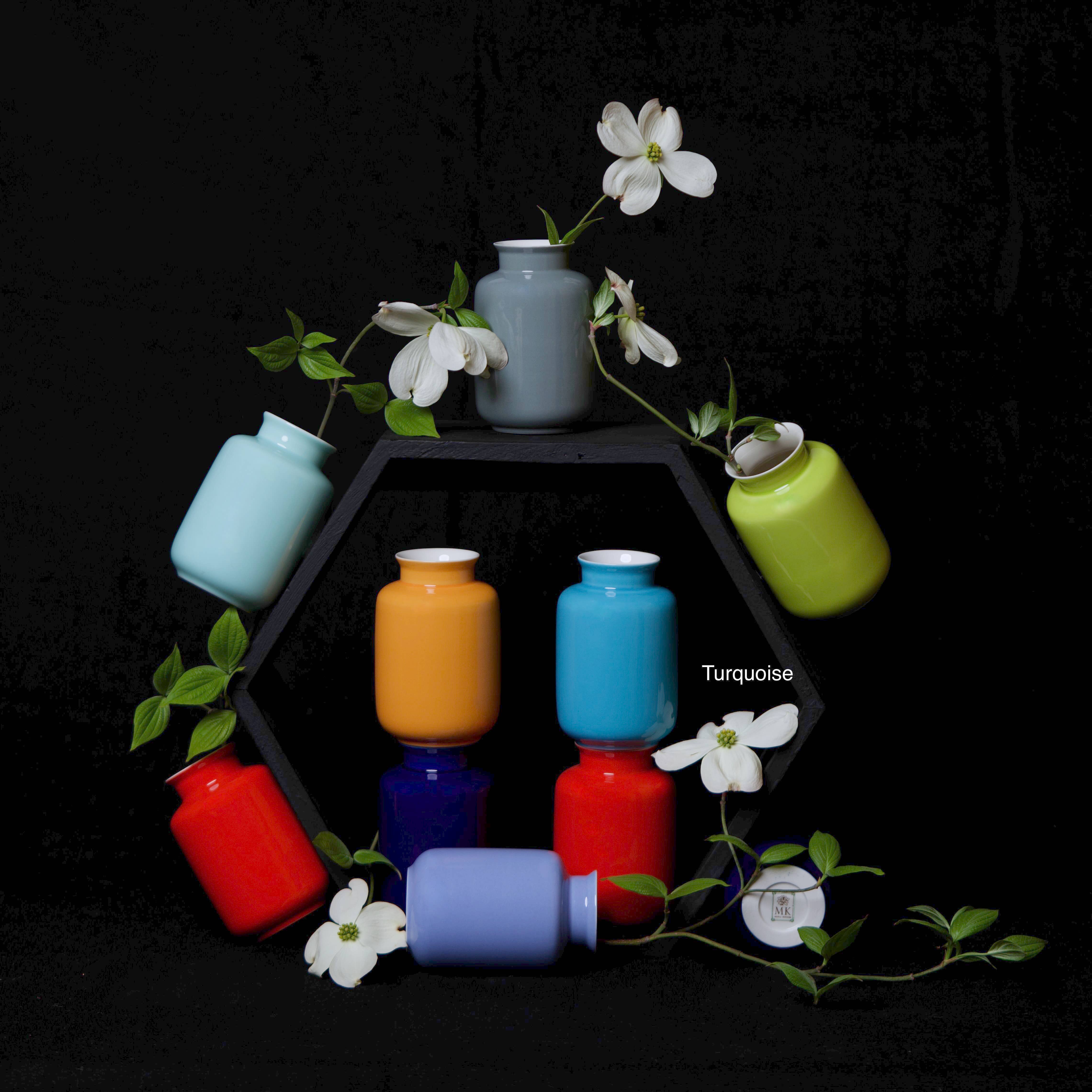 Middle Kingdom - Wholesale Vase - Glossy Porcelain Mini Milk Jar Vase9