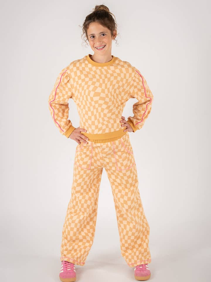 Caramel Swirl Sweatshirt for wholesale on Faire