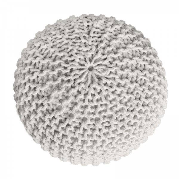 Voglrieder – Engroshandel Puf – Voglrieder sæt med 3 strikkede puffer Ø 55 cm, siddepuf i chunky strik30