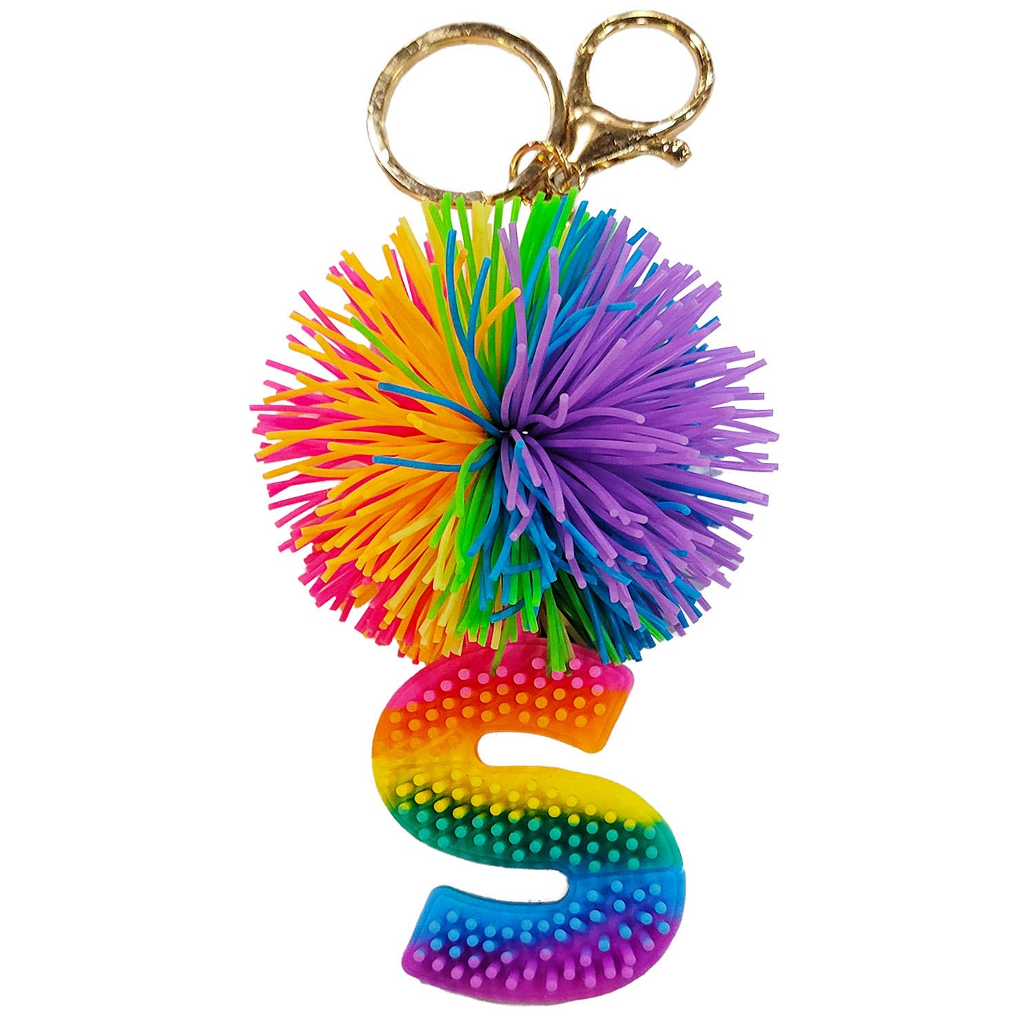 Streamline – Engroshandel Nøglering - Dame – „S“ Cushie Ball Alfabet nøglering0