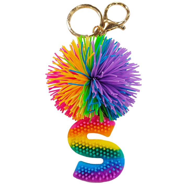 Streamline – Engroshandel Nøglering - Dame – „S“ Cushie Ball Alfabet nøglering
