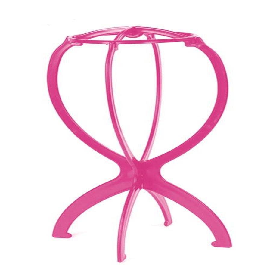 KT Supply – wholesale Wig/hair piece – Folding Wig Stand Pink0