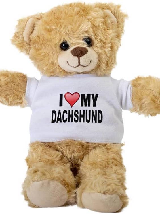 I Love My Dachshund Teddy Bear for wholesale by CustomHappy
