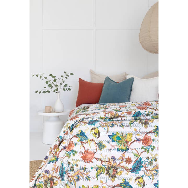 Linen Connections - Venta al por mayor Edredones acolchados - Cobija colcha cubrecama india Kantha - CHESTER