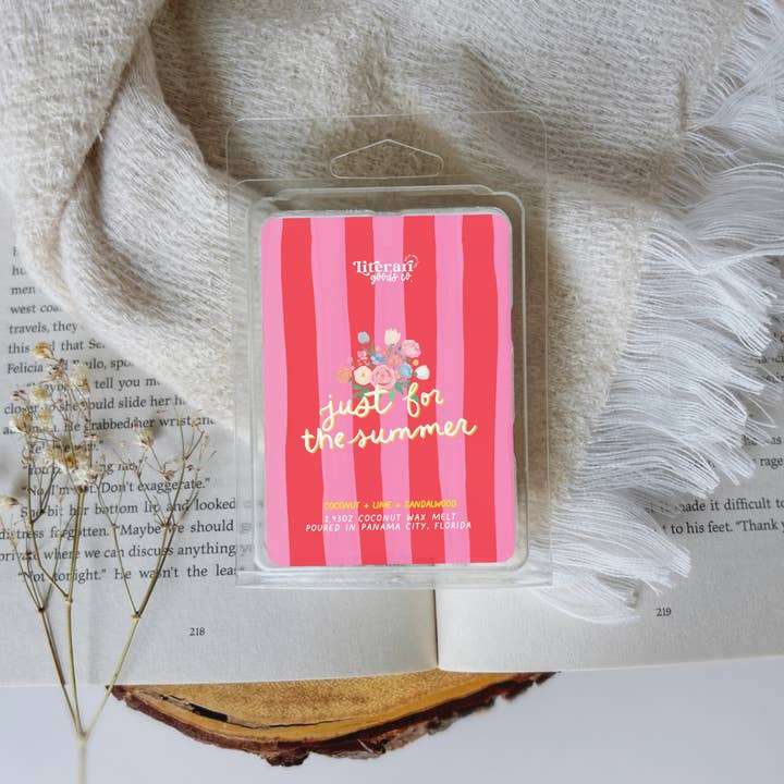 Romance Bookstore Gift- Bookish Wax Melt-Just for the Summer and other Purchase wholesale heart clock. Free returns & net 60 terms on Faire trending on Faire.