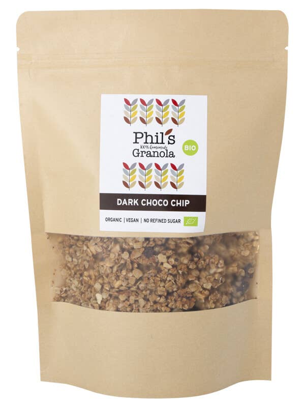 Dark Choco Chip Granola for wholesale by Phil's Granola