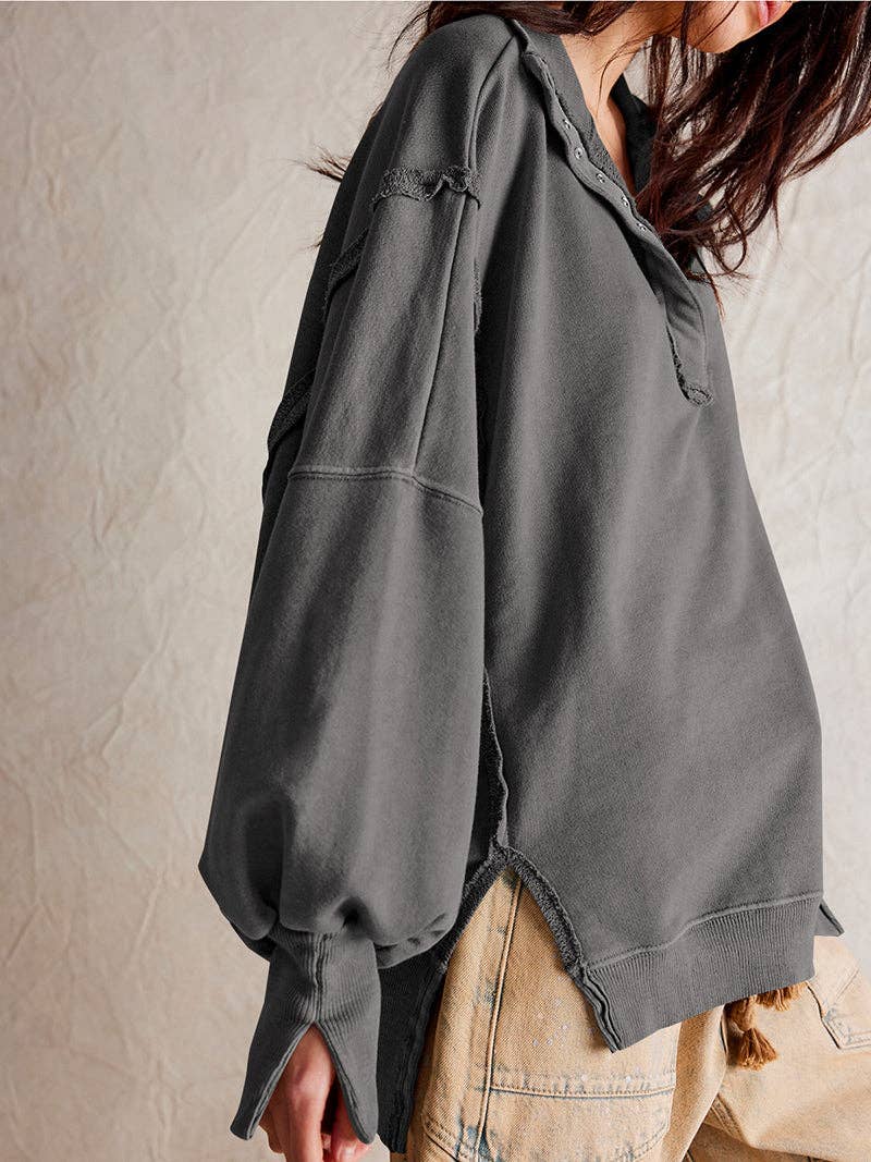 safistyle - Wholesale Button Down Shirt - Women's - Oversized Button-Up Top6