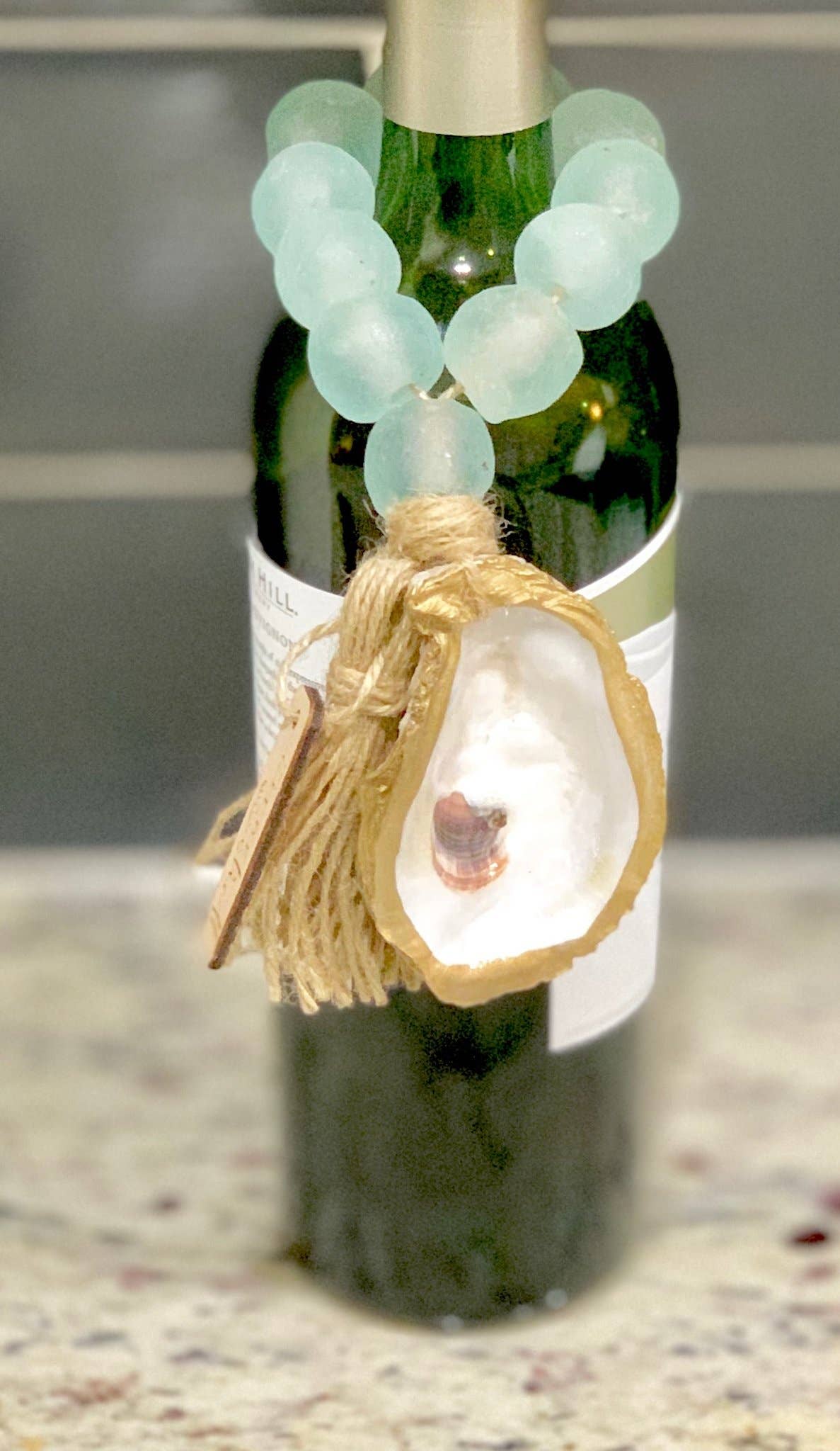 The Gilded Shell - Wholesale Decorative Tabletop Object - The Tide Pool - Sea Glass2