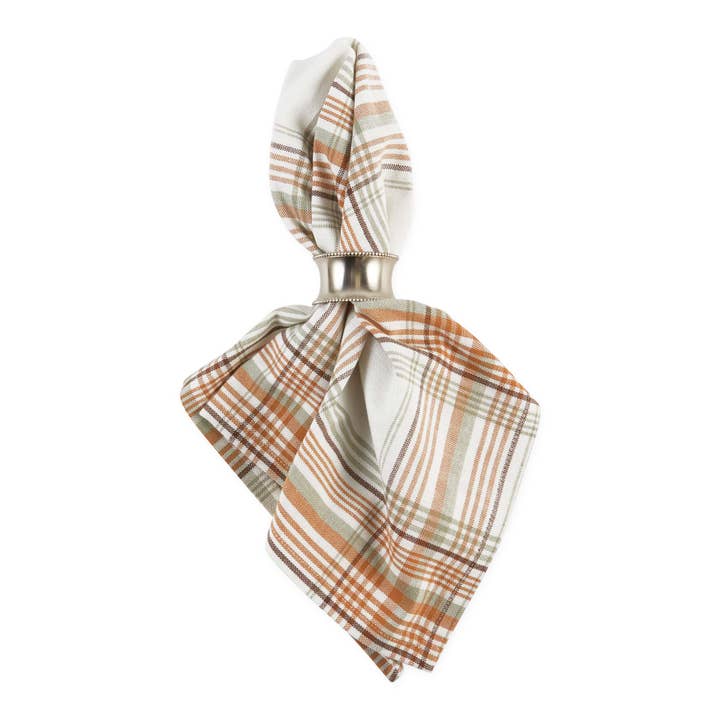 Cozy Day Plaid Napkin for wholesale by Design Imports