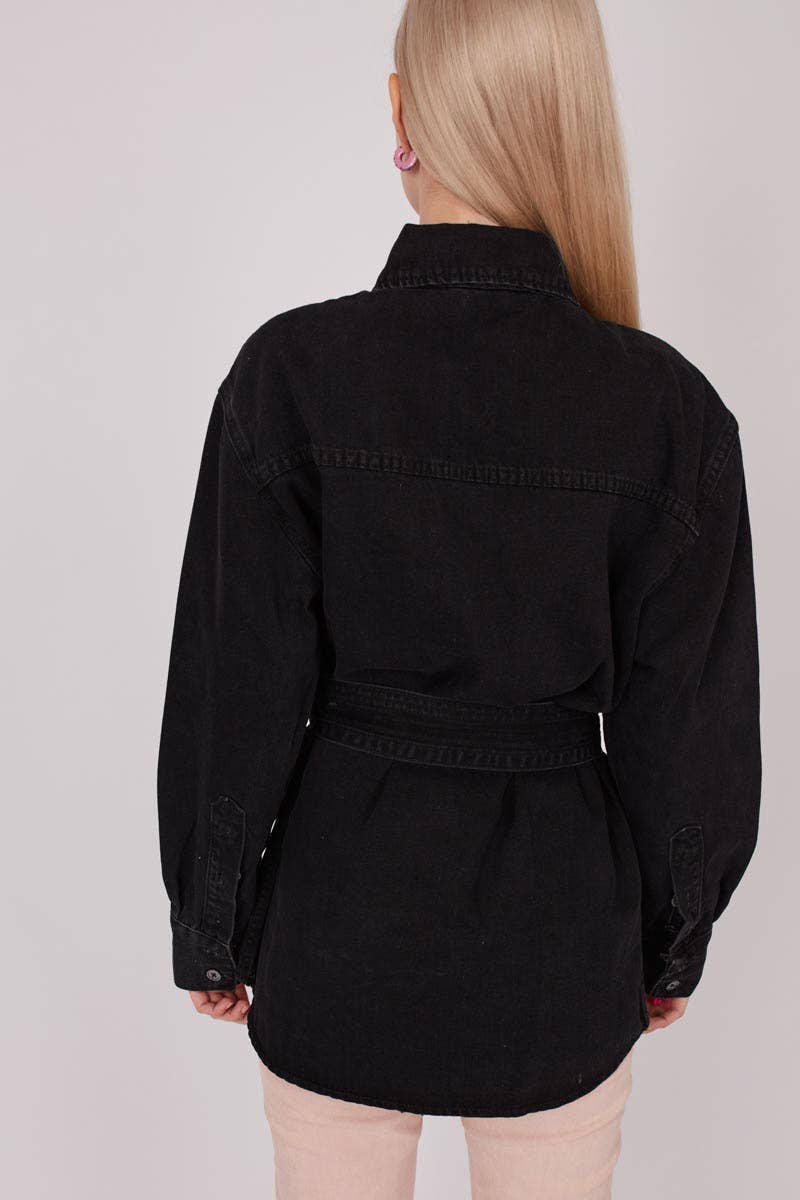 Dioxide - Wholesale Denim Jacket - Women's - Denim Jacket Belt3