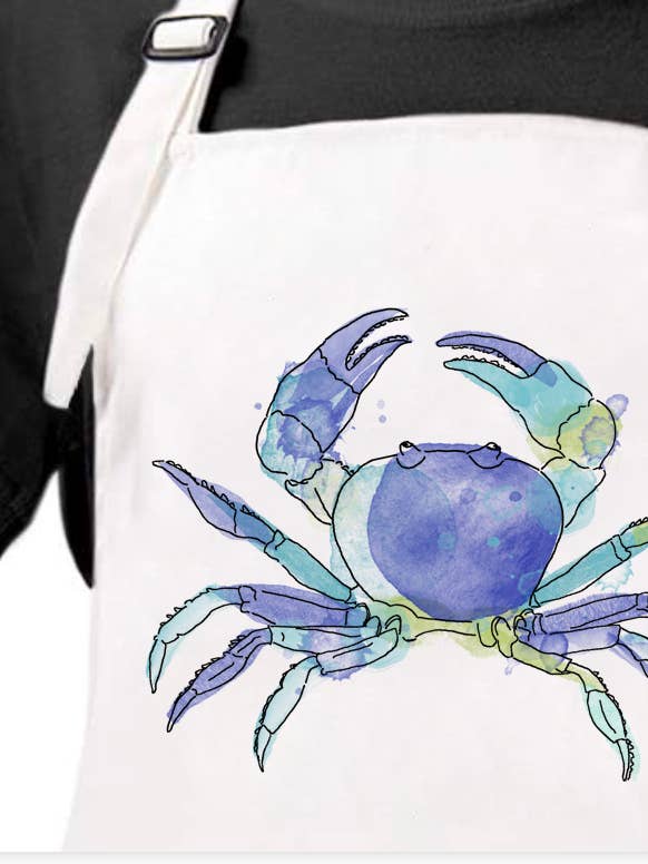 Blue Crab Apron for wholesale by M Design Studio Gifts