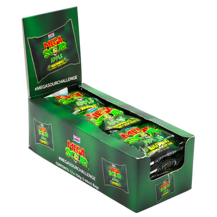 Grandpa Joe's Candy Shop - Wholesale Hard Candy - Limited Import - Barnetts Mega Sour Apple 3.7oz, 12ct2